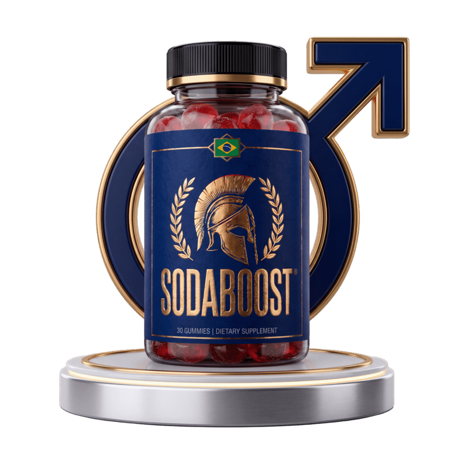 SodaBoost men's vitality gummies bottle